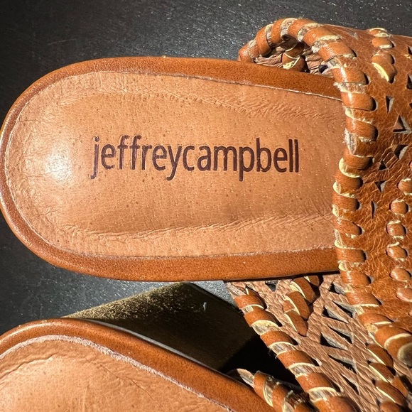 Jeffrey Campbell Brown Leather Mules - Picture 2 of 6